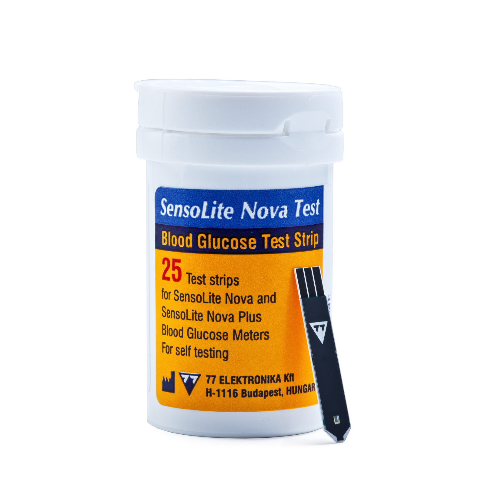 Тест-смужки для визначення рівня глюкози в крові Сенсолайт Нова Тест (Sensolite Nova Test), №25.